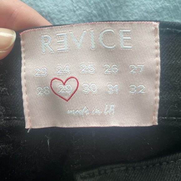 REVICE Coated Black Straight/Skinny Jeans - Picture 5 of 7